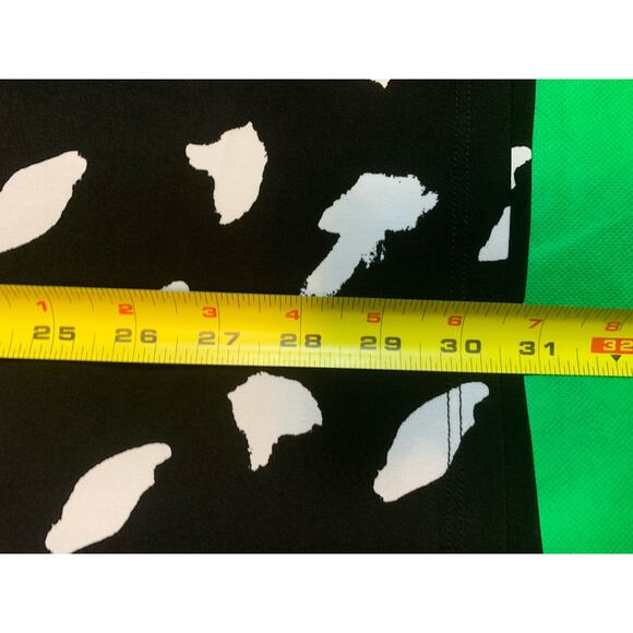 Style & Co Women's Black/White/Yellow Animal Print Long Sleeve Dress Size XL - Picture 5 of 9